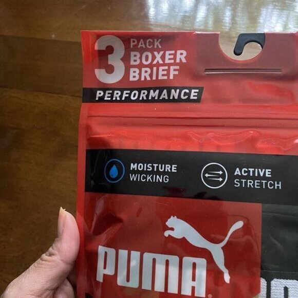 PUMA Men's 3 Pack Performance underwear Boxer Briefs Size S Black  Comfort New - Picture 5 of 10